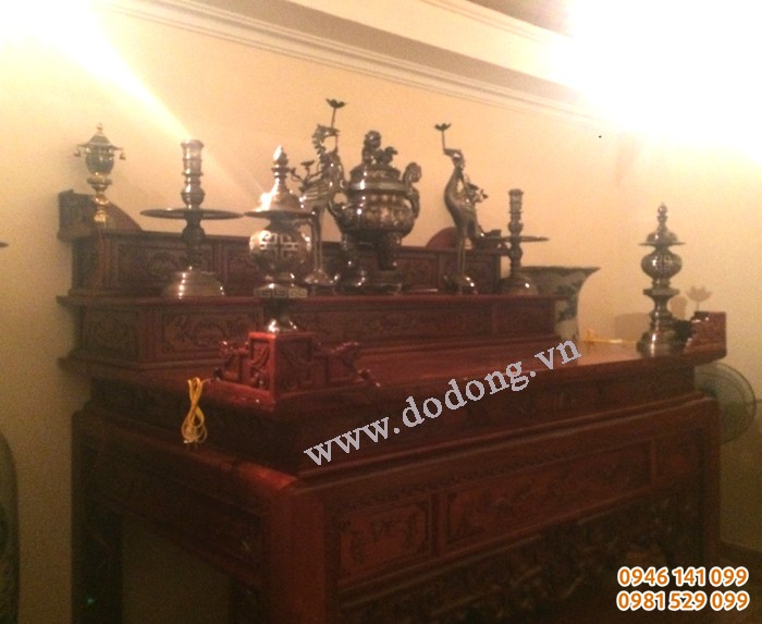 đỉnh đồng hạc đồng chân nến