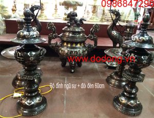 Bộ đồ thờ cúng bày phòng thờ trong biệt thự hiện đại