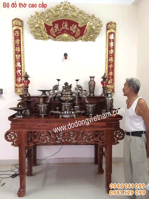 Đồ đồng việt chuyên trang trí thiết kế bàn thờ gia đình, từ đường, đền thờ