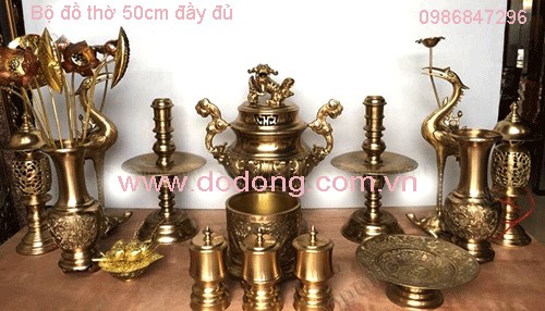 đồ thờ cúng đồng hun xám đẹp