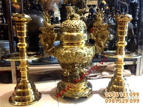đồ thờ đồng mỹ nghệ 3d davico