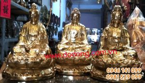 Bộ tượng phật tam thế ngồi 39,48,61,68,81cm