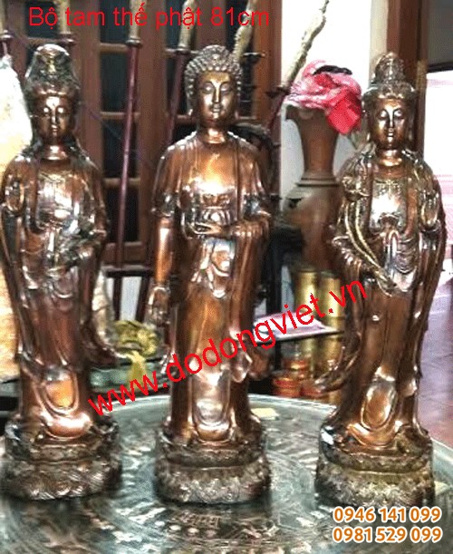 Bộ tượng phật đồng tam thánh