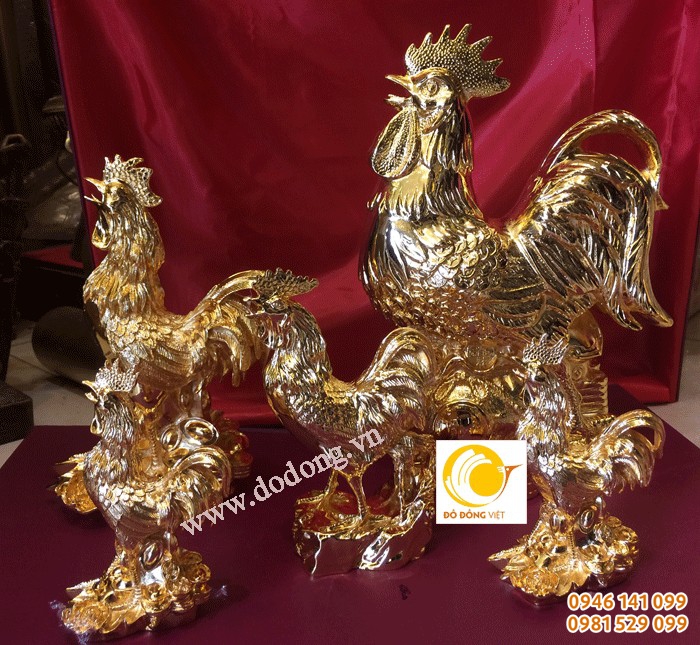 Các mẫu tượng gà đồng,gà mạ vàng 2017 đinh dậu