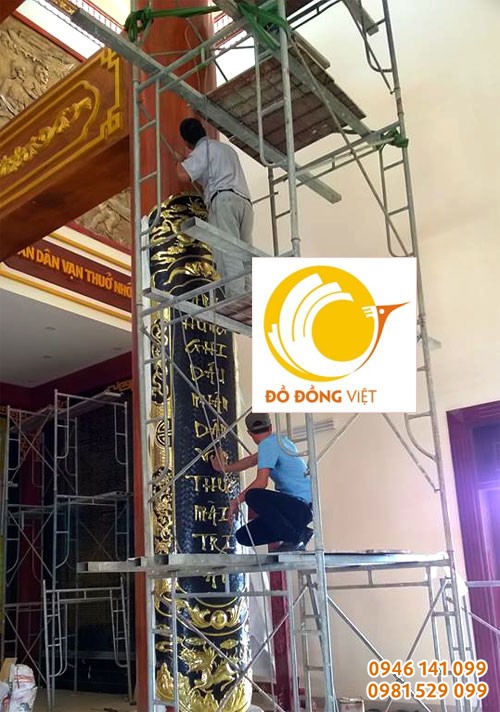 câu đối đồng vàng thưpháp