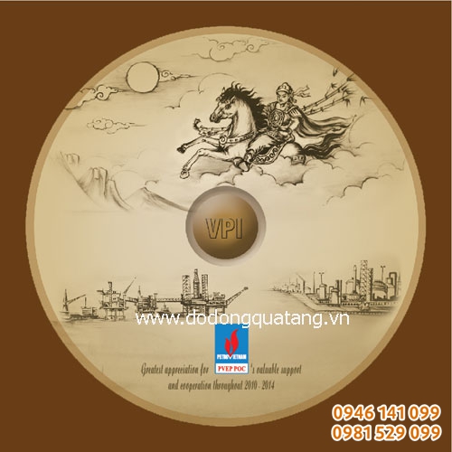 Qùa tặng chiêng đồng, khắc logo lời quà tặng