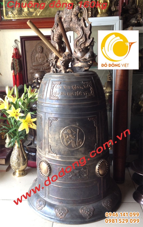 Đúc chuông đồng công đức nhà thờ, từ đường