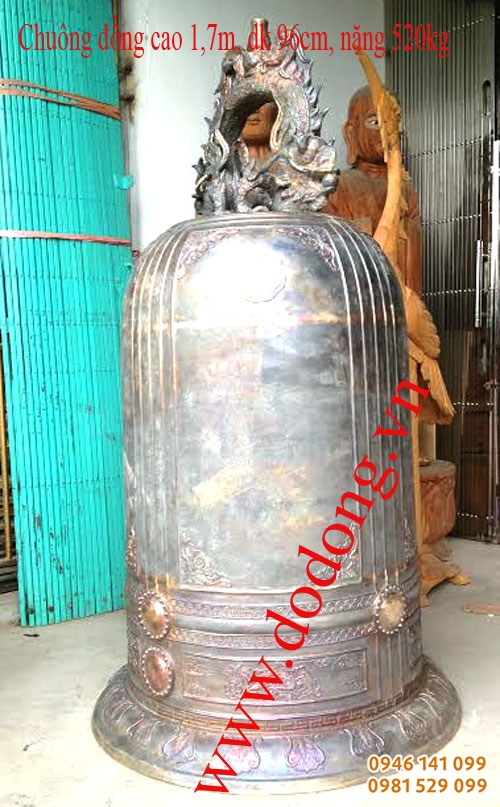 Chuông đã được sửa nguội và làm màu