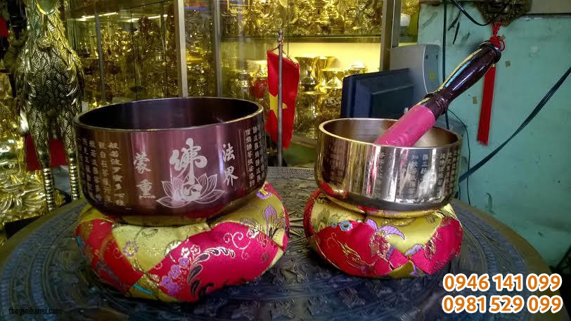 chuông đồng đỏ, chuông khắc chân kinh