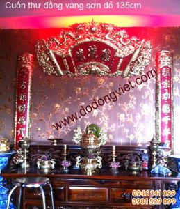 Dịch vụ chế cuốn thư đồng câu đối ốp tại sài gòn Hoành phi