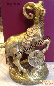 Bày tượng đồng dê để thu hút vận may dê đồng phong thủy