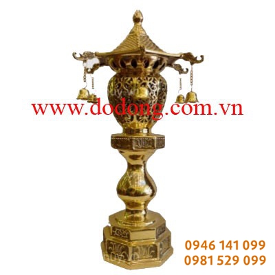 đôi đèn đồng hun, đèn quả dứa