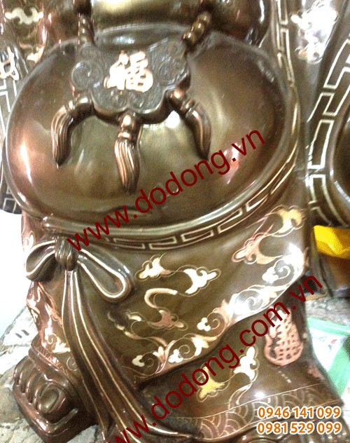 Bụng tượng đúc, khảm hoa văn mây đẹp