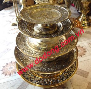 Mâm bồng đồ cúng tiến nhà thờ, đình chùa mâm ngũ quả