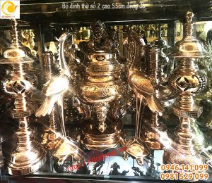 Đúc đồ thờ cúng gia tiên bằng đồng đỏ chất lượng tốt