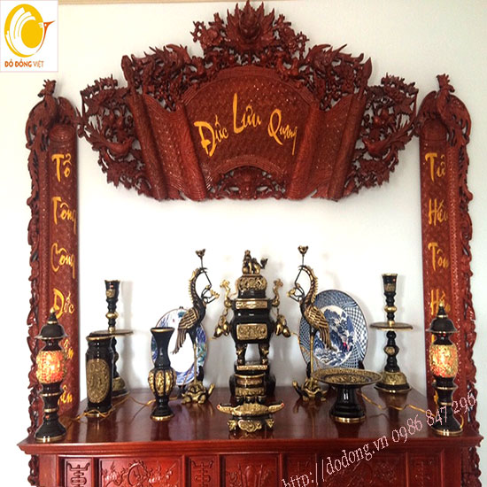 báo giá bộ lư đồng dapha đại phát cho bàn thờ gia đình đẹp
