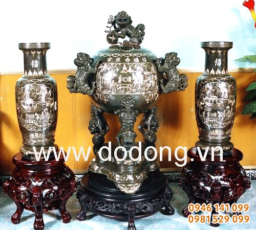 Gía đỉnh đồng tam khí quà cầu, đỉnh trang trí phòng khách