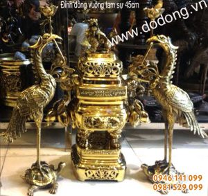 Bộ đỉnh hạc tam sự số 4 dapha Đồ thờ đại phát