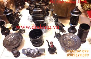 Đồ thờ đại phát hun màu đen số 2,3,4 đúc 3d