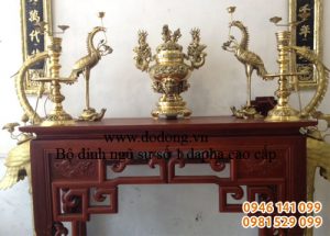 Bộ đồ thờ đồng đại phát cao cấp số 1 đồng dapha
