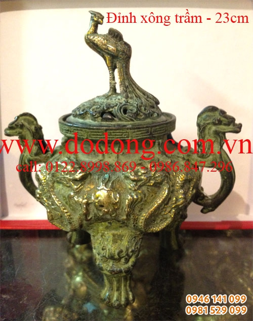Đỉnh đồng mốc xanh giả cổ