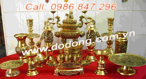 Bộ đỉnh đồng vuông đầy đủ