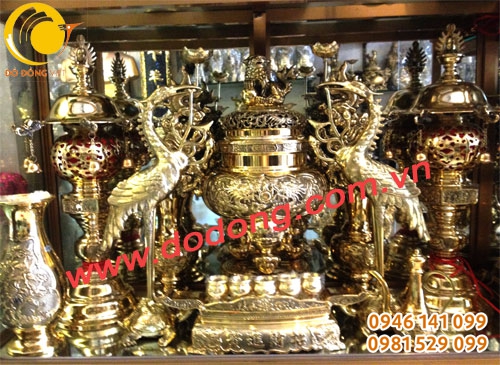 Bộ đỉnh ngũ sự vuông 40cm - giá 6tr