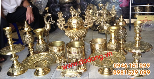 đồ thờ cúng bằng đồng dapha số 2,3,4,5