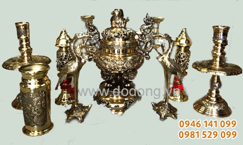 Đỉnh đồng ngũ sự số 1 Vĩnh tiến đúc đồng mỹ nghệ cao cấp - bảo hành 10 năm