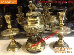 Bộ đỉnh đồng dapha tam sự 3d 50cm cao cấp Đỉnh 3d