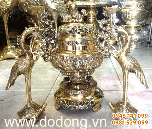 Bộ đỉnh đồng số 1 vĩnh tiến tam ngũ sự đồ thờ vĩnh tiến