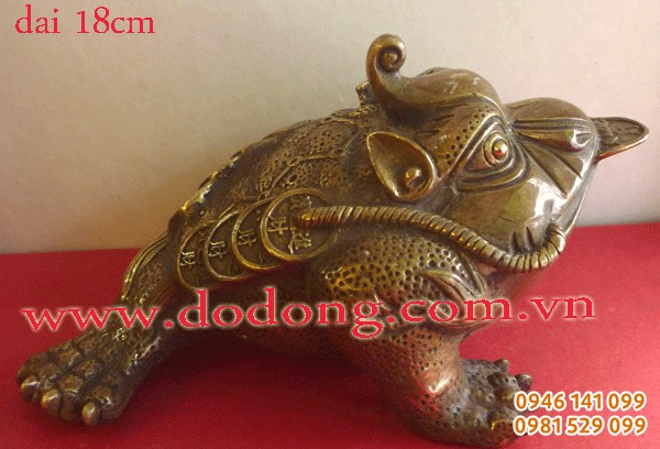 Thiềm thừ bằng đồng linh vật chiêu tài lộc linh ứng