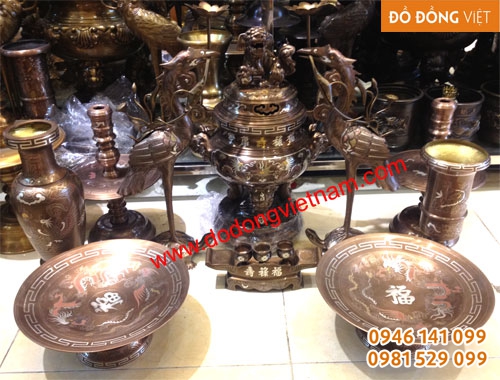 đồ thờ cúngd dồng khảm
