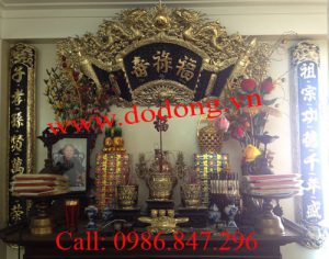 Bộ đỉnh đồng số 5 dapha ngũ sự đỉnh thờ gia tiên