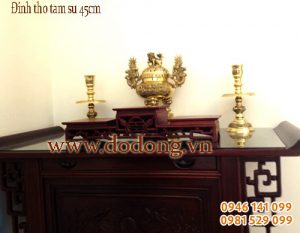 Bộ đỉnh thờ đồng mỹ nghệ lộc thành