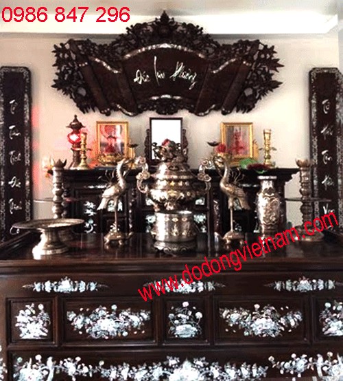 Đồ thờ cúng gia tiên ngũ sắc 55cm ngũ phúc