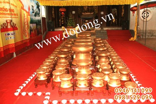 Đúc trống đồng thu nhỏ quà tặng văn hóa