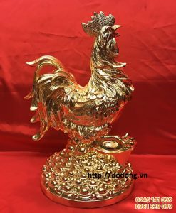 Tượng gà phú quý mang lại tài vượng cho gia đình