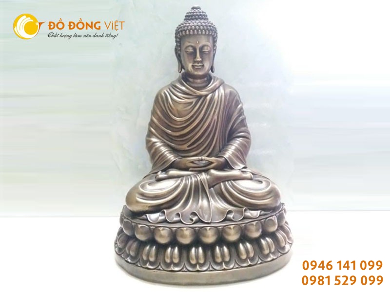 Đúc tượng Thích Ca Mô Ni bằng đồng liên hề Đồ đồng Việt