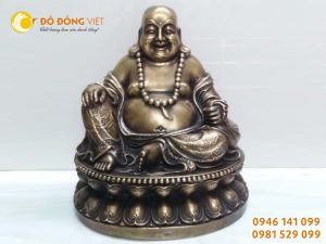 Tượng phật di lặc bằng đồng mang lại may mắn và bình an
