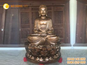 Đúc tượng thích ca 2,5m nặng 2,3 tấn tại Chùa Thiên Long, Tiền Hải