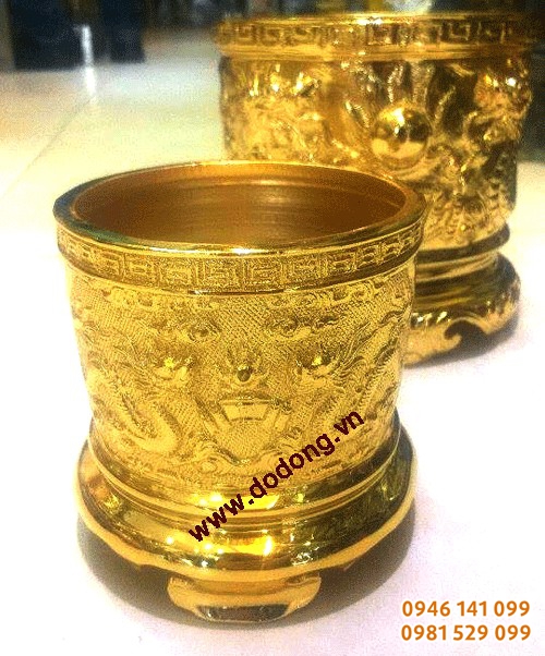bát hương mạ vàng 24k