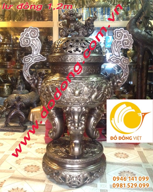Đúc lư hương đồng - khắc chữ miễn phí
