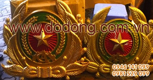 Huy hiệu công an composite sơn màu