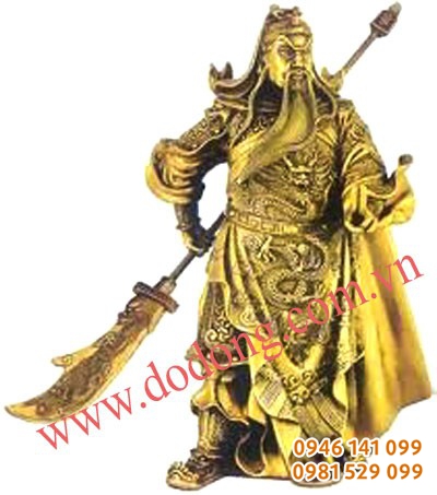 Quan công đứng bắt quyết cao 25cm,30,40,50,60,80cm