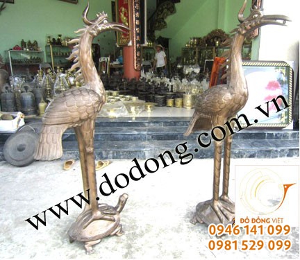Hạc thờ – đồ cúng tiến đầu năm ý nghĩa – hạc đồng