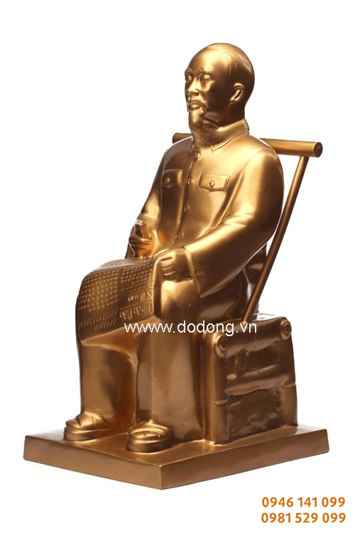 đúc tượng bác hồ đọc báo