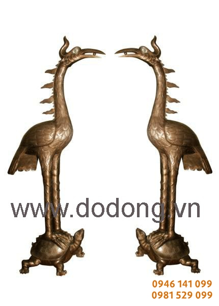 đôi hạc đông đỏ cao 1,7m