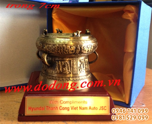 Trống đồng đúc 8cm, trống đồng đk 8cm ngọc lũ