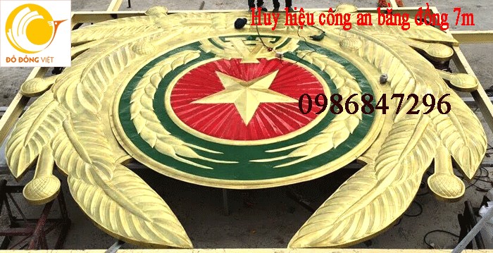 huy hiệu công an đồng thanh hóa 7m
